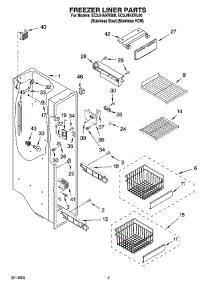 04 - Freezer Liner Parts parts for Whirlpool Refrigerator EC3JHAXRS00 from AppliancePartsPros.com