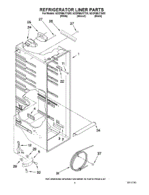 02 - Refrigerator Liner Parts parts for Whirlpool Refrigerator ED2PBEXTB00 from AppliancePartsPros.com