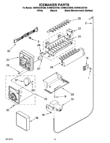 12 - Icemaker Parts, Optional Parts (Not Included) parts for Whirlpool Refrigerator GD5NHAXST00 from AppliancePartsPros.com