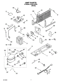 04 - Unit Parts parts for Whirlpool Refrigerator ER6AHKXSQ00 from AppliancePartsPros.com