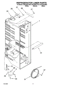 02 - Refrigerator Liner Parts parts for Whirlpool Refrigerator ED5CHQXTB00 from AppliancePartsPros.com