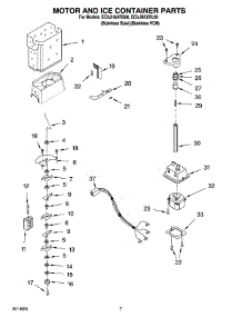 05 - Motor And Ice Container Parts parts for Whirlpool Refrigerator EC3JHAXRL00 from AppliancePartsPros.com