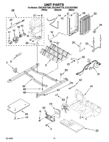 09 - Unit Parts parts for Whirlpool Refrigerator ED5CHQXTB00 from AppliancePartsPros.com