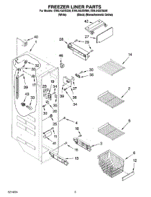 04 - Freezer Liner Parts parts for Whirlpool Refrigerator ES5LHAXSQ00 from AppliancePartsPros.com