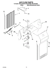 09 - Air Flow Parts parts for Whirlpool Refrigerator ES5LHAXSQ00 from AppliancePartsPros.com