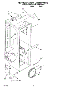02 - Refrigerator Liner Parts parts for Whirlpool Refrigerator ED2FHGXSB00 from AppliancePartsPros.com