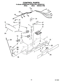 11 - Control Parts parts for Whirlpool Refrigerator ED5PBEXTB00 from AppliancePartsPros.com