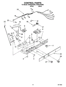 11 - Control Parts parts for Whirlpool Refrigerator ED2FHGXSB00 from AppliancePartsPros.com