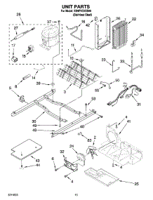 09 - Unit Parts parts for Whirlpool Refrigerator ED5FVGXSS00 from AppliancePartsPros.com