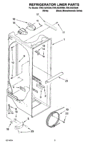 02 - Refrigerator Liner Parts parts for Whirlpool Refrigerator ES5LHAXSB00 from AppliancePartsPros.com