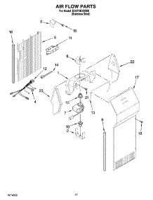 10 - Air Flow Parts parts for Whirlpool Refrigerator ED5FVEXSS00 from AppliancePartsPros.com