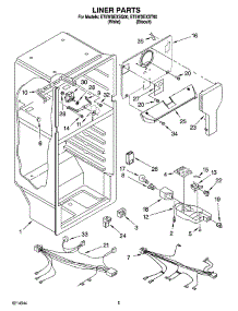 03 - Liner Parts parts for Whirlpool Refrigerator ET5WSEXST00 from AppliancePartsPros.com