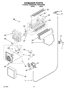 12 - Icemaker Parts, Optional Parts (Not Included) parts for Whirlpool Refrigerator ED2FHGXSQ00 from AppliancePartsPros.com