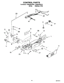 10 - Control Parts parts for Whirlpool Refrigerator 7GS6SHEXPQ01 from AppliancePartsPros.com