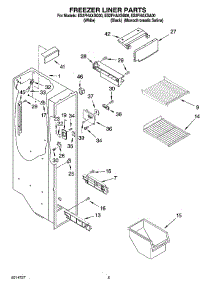 04 - Freezer Liner Parts parts for Whirlpool Refrigerator ES2FHAXSB00 from AppliancePartsPros.com