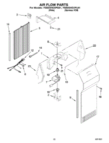 12 - Air Flow Parts, Optional Parts (Not Included) parts for Whirlpool Refrigerator 7GS2SHEXPL01 from AppliancePartsPros.com