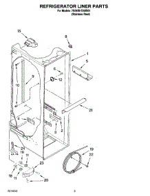 02 - Refrigerator Liner Parts parts for Whirlpool Refrigerator 7GS6SHEXMS01 from AppliancePartsPros.com