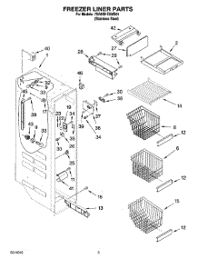 04 - Freezer Liner Parts parts for Whirlpool Refrigerator 7GS6SHEXMS01 from AppliancePartsPros.com