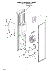 07 - Freezer Door Parts parts for Whirlpool Refrigerator 7GS6SHEXMS01 from AppliancePartsPros.com