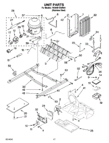 11 - Unit Parts parts for Whirlpool Refrigerator 7GS6SHEXMS01 from AppliancePartsPros.com