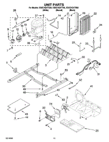 09 - Unit Parts parts for Whirlpool Refrigerator ED2CHQXTT00 from AppliancePartsPros.com