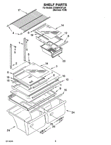 05 - Shelf Parts, Optional Parts (Not Included) parts for Whirlpool Refrigerator ER2MHKXPL04 from AppliancePartsPros.com