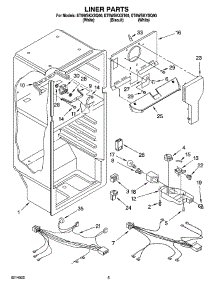 03 - Liner Parts parts for Whirlpool Refrigerator ET6WSKXST00 from AppliancePartsPros.com