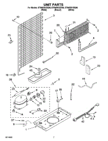 04 - Unit Parts parts for Whirlpool Refrigerator ET6WSKXST00 from AppliancePartsPros.com