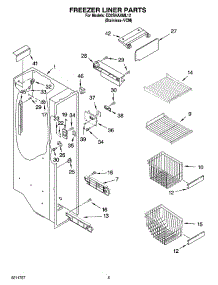 04 - Freezer Liner Parts parts for Whirlpool Refrigerator ED2SHAXML12 from AppliancePartsPros.com