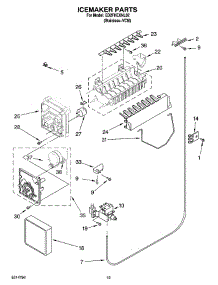 12 - Icemaker Parts, Optional Parts (Not Included) parts for Whirlpool Refrigerator ED2FHEXNL02 from AppliancePartsPros.com