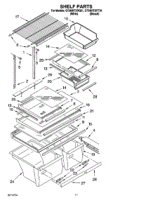 06 - Shelf Parts parts for Whirlpool Refrigerator GT9MHTXRT01 from AppliancePartsPros.com