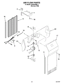 12 - Air Flow Parts, Optional Parts parts for Whirlpool Refrigerator ED2SHAXML12 from AppliancePartsPros.com