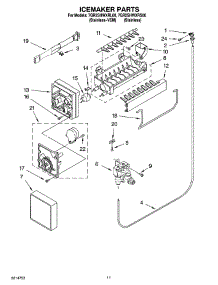 06 - Icemaker Parts parts for Whirlpool Refrigerator 7GR2SHWXRS00 from AppliancePartsPros.com