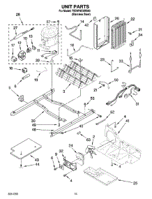 09 - Unit Parts parts for Whirlpool Refrigerator 7ED5FHEXRS00 from AppliancePartsPros.com