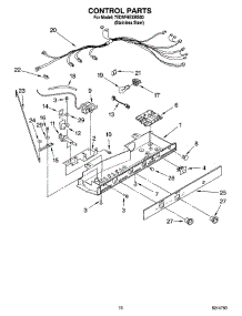 11 - Control Parts parts for Whirlpool Refrigerator 7ED5FHEXRS00 from AppliancePartsPros.com