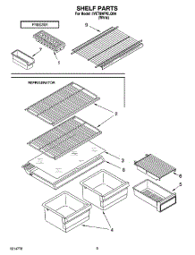 05 - Shelf Parts, Optional Parts parts for Whirlpool Refrigerator 5VET8WPKLQ04 from AppliancePartsPros.com