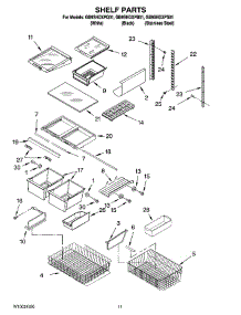 07 - Shelf Parts, Optional Parts parts for Whirlpool Refrigerator GB9SHDXPB01 from AppliancePartsPros.com