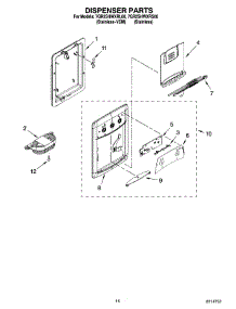 08 - Dispenser Parts, Optional Parts parts for Whirlpool Refrigerator 7GR2SHWXRL00 from AppliancePartsPros.com