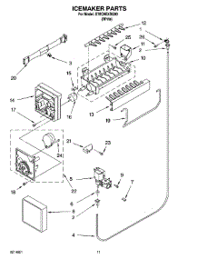 06 - Icemaker Parts, Optional Parts parts for Whirlpool Refrigerator ET8CHEXSQ00 from AppliancePartsPros.com