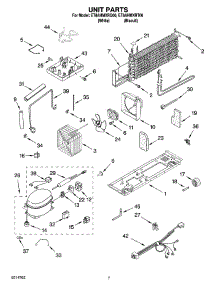 04 - Unit Parts parts for Whirlpool Refrigerator ET8AHMXRQ00 from AppliancePartsPros.com