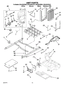 09 - Unit Parts parts for Whirlpool Refrigerator ED5JHGXRT02 from AppliancePartsPros.com