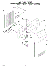 10 - Air Flow Parts parts for Whirlpool Refrigerator ED5JHGXRT02 from AppliancePartsPros.com