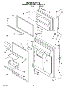 02 - Door Parts parts for Whirlpool Refrigerator GT9MHTXRQ01 from AppliancePartsPros.com