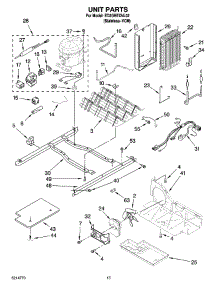 09 - Unit Parts parts for Whirlpool Refrigerator ED2GHEXNL02 from AppliancePartsPros.com