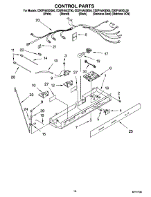 10 - Control Parts parts for Whirlpool Refrigerator ED5PHAXSL00 from AppliancePartsPros.com