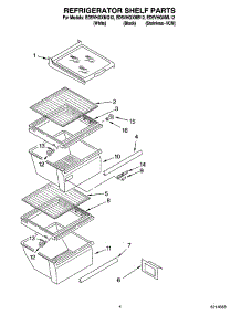 03 - Refrigerator Shelf Parts parts for Whirlpool Refrigerator ED5VHGXML12 from AppliancePartsPros.com