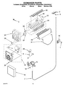 12 - Icemaker Parts, Optional Parts (Not Included) parts for Whirlpool Refrigerator ED5JHGXRT02 from AppliancePartsPros.com