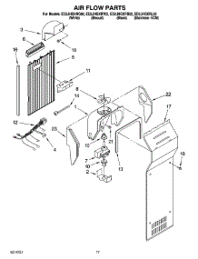 10 - Air Flow Parts parts for Whirlpool Refrigerator ED2JHGXRQ02 from AppliancePartsPros.com