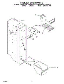 04 - Freezer Liner Parts parts for Whirlpool Refrigerator ED2JHGXRL02 from AppliancePartsPros.com