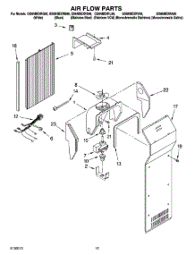 09 - Air Flow Parts parts for Whirlpool Refrigerator GS6NBEXRY00 from AppliancePartsPros.com